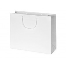 Пакет подарочный Imilit XL, белый (P) с нанесением логотипа компании