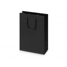 Пакет подарочный Imilit T, черный (P) с нанесением логотипа компании