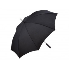 Зонт-трость 1152 Slim полуавтомат, черный с нанесением логотипа компании