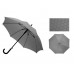 Зонт-трость полуавтомат Wetty с проявляющимся рисунком, серый с нанесением логотипа компании