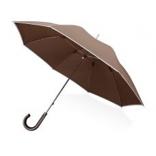 Зонт-трость "Ривер", механический 23", коричневый (Р)