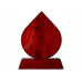 Плакетка «Капля», красное дерево с нанесением логотипа компании