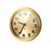 Часы настенные "Кларк", золотистый с нанесением логотипа компании