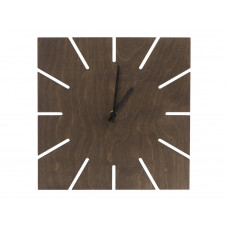 Часы деревянные "Olafur" квадратные, 28 см, шоколадный