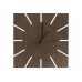 Часы деревянные "Olafur" квадратные, 28 см, шоколадный с нанесением логотипа компании