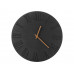 Часы деревянные "Magnus", 28 см, черный с нанесением логотипа компании