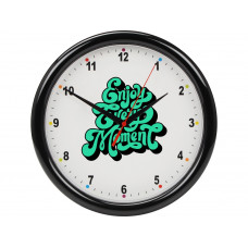 Часы настенные разборные «Idea», черный с нанесением логотипа компании
