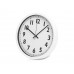 Пластиковые настенные часы  диаметр 30 см "White Mile", белый с нанесением логотипа компании