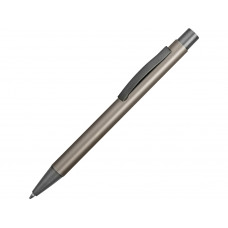 Ручка металлическая soft-touch шариковая «Tender», серо-стальной с нанесением логотипа компании