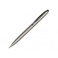 Шариковая ручка из переработанной стали "Metalix", серебристая с нанесением логотипа компании