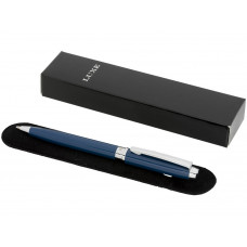 Ручка металлическая шариковая «Aphelion», синий/серебристый с нанесением логотипа компании