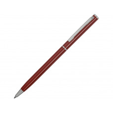 Ручка металлическая шариковая "Атриум", бордовый с нанесением логотипа компании