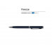 Ручка "Firenze" шариковая автоматическая софт-тач, синяя с нанесением логотипа компании