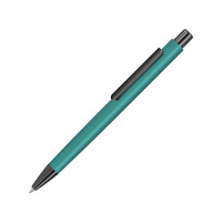 Металлическая шариковая ручка soft touch "Ellipse gum", бирюзовый