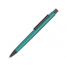 Металлическая шариковая ручка soft touch "Ellipse gum", бирюзовый