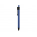 Ручка металлическая soft-touch шариковая «Haptic», синий/черный с нанесением логотипа компании
