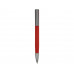 Ручка металлическая шариковая "Insomnia" софт-тач с зеркальным слоем, красная с серым с нанесением логотипа компании