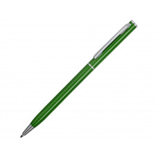 Ручка металлическая шариковая "Атриум", зеленый с нанесением логотипа компании