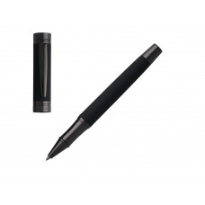 Ручка-роллер Zoom Soft Black с нанесением логотипа компании