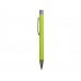 Ручка металлическая soft touch шариковая «Tender», зеленое яблоко/серый с нанесением логотипа компании
