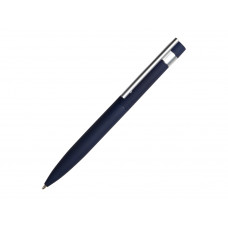 Шариковая металлическая ручка "Matteo", темно-синий с нанесением логотипа компании