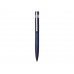 Шариковая металлическая ручка "Matteo", темно-синий с нанесением логотипа компании