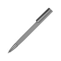 Ручка металлическая шариковая "Insomnia" софт-тач с зеркальным слоем, серая с серым
