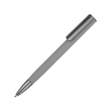 Ручка металлическая шариковая "Insomnia" софт-тач с зеркальным слоем, серая с серым