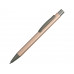 Ручка металлическая soft touch шариковая «Tender», розовое золото/серый с нанесением логотипа компании