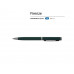 Ручка "Firenze" шариковая автоматическая софт-тач, зеленая с нанесением логотипа компании