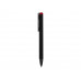 Ручка металлическая шариковая "Taper Metal" софт-тач с цветным зеркальным слоем, черный с красным с нанесением логотипа компании