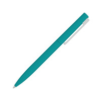Шариковая ручка  "Bright F Gum" soft-touch, бирюзовый