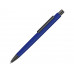 Металлическая шариковая ручка soft touch "Ellipse gum", синий с нанесением логотипа компании
