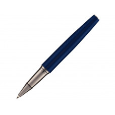 Ручка металлическая роллер  "Sorrento", синий матовый с нанесением логотипа компании
