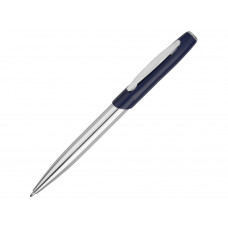 Ручка шариковая "Geneva", серебристый/темно-синий