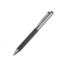 Шариковая ручка из переработанной стали и переработанной кожи "Venera", серая с нанесением логотипа компании
