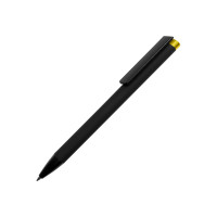 Ручка металлическая шариковая "Taper Metal" софт-тач с цветным зеркальным слоем, черный с желтым Ручка металлическая шариковая "Taper Metal" софт-тач с цветным зеркальным слоем, черный с желтым