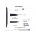 Ручка "SAN REMO" шариковая, автоматическая, темно-синий металлический корпус 1.00 мм, синяя с нанесением логотипа компании
