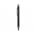 Ручка металлическая soft touch шариковая «Tender», черный/серый с нанесением логотипа компании