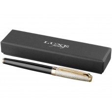 Шариковая ручка Dore, черный/золотистый с нанесением логотипа компании