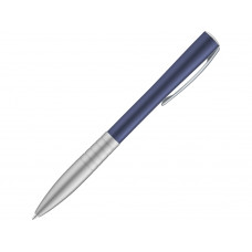Ручка шариковая металлическая «RAISE», темно-синий/серый с нанесением логотипа компании