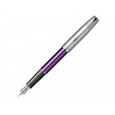 Перьевая ручка Parker Sonnet Essentials Violet SB Steel CT, перо: F, цвет чернил black, в подарочной упаковке.