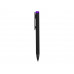 Ручка металлическая шариковая "Taper Metal" софт-тач с цветным зеркальным слоем, черный с фиолетовым с нанесением логотипа компании