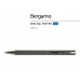 Ручка "Bergamo" шариковая автоматическая, серый металлический корпус, 1.0 мм, синяя с нанесением логотипа компании