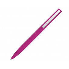 Шариковая ручка  "Bright F Gum" soft-touch, розовый