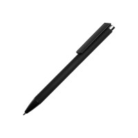 Ручка металлическая шариковая "Taper Metal" софт-тач с цветным зеркальным слоем, черный с серебристым