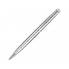 Шариковая ручка Waterman Hemisphere Deluxe, цвет: Metal CT, стержень: Mblue с нанесением логотипа компании