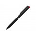 Ручка металлическая шариковая "Taper Metal" софт-тач с цветным зеркальным слоем, черный с красным с нанесением логотипа компании