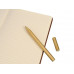 Ручка гелевая "Перикл" в подарочной коробке, золотистый с нанесением логотипа компании