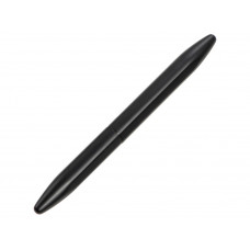 Металлическая ручка-роллер "Bullet" с серебристым зеркальным слоем, матовый черный